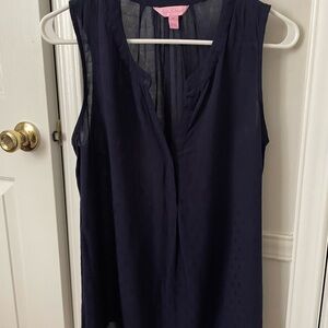 Lilly Pulitzer Midnight Blue sleeveless top